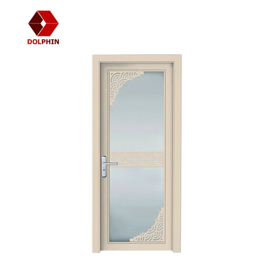 Glass Door Bathroom Kitchen Sound Insulation Waterproof Interior Casement Aluminum Toilet Doors