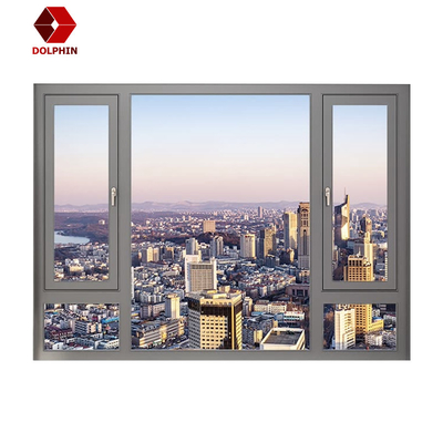 Customized Good Quality Windows Vertical Double Glazed Aluminum Casement Window