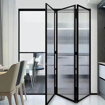 Frameless Folding Glass Door Bi-Folding Aluminum gate for villa hotel cottage hut house