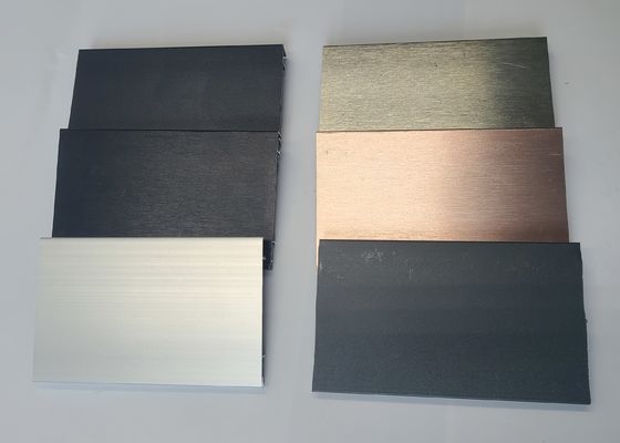 T3 T8 Anodised Aluminium Profile For Glass Sliding Door Wardrobes Frame