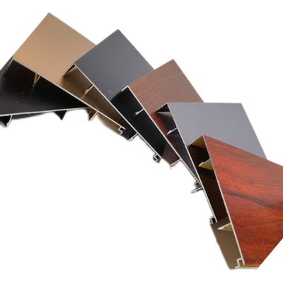 T3 T8 Anodised Aluminium Profile For Glass Sliding Door Wardrobes Frame