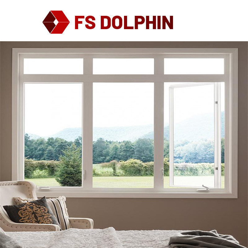 Double Glazed Aluminium Frame Casement Window Insect Control EPDM Sealing