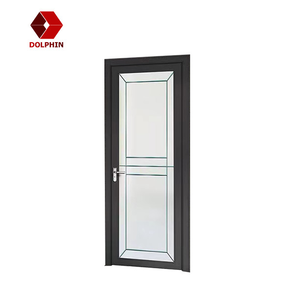 Toilet Bathroom Kitchen Customized Design Aluminum Swing Casement Tempered Glass Door For Sale